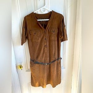 Massimo Dutti suede dress Sz S